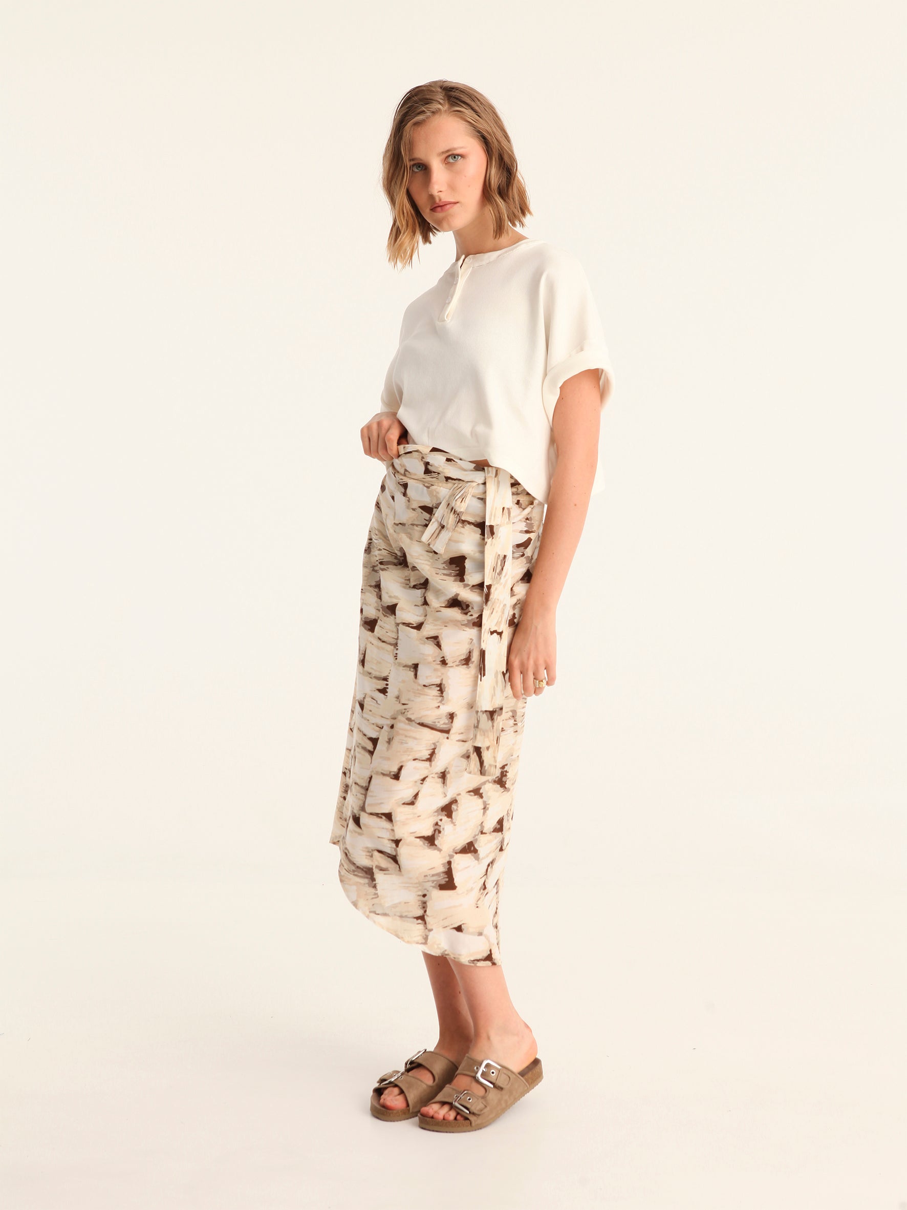 TASSELS wrap skirt