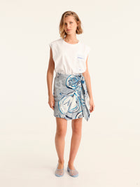 BON APPETIT mini wrap skirt