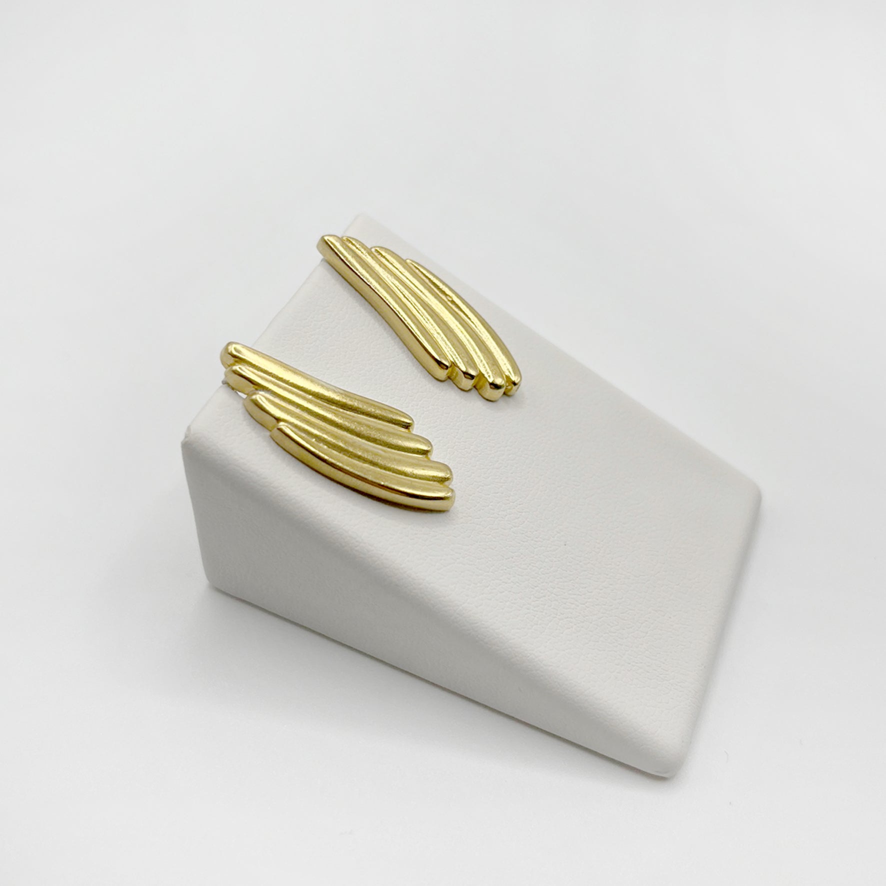 RIB WINGS earrings - gold plated sterling silver