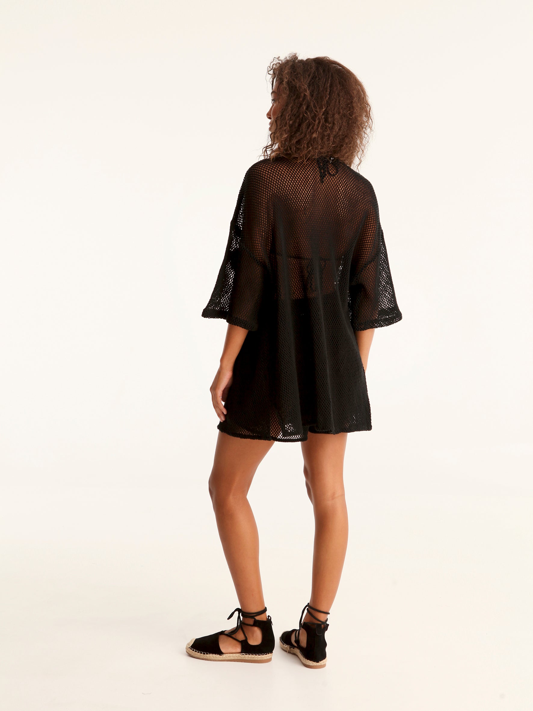 NET BLACK mao men shirt