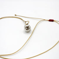 SMILE BUBBLE necklace - sterling silver - * unique and one of a kind *