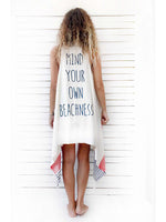 MIND YOUR OWN BEACHNESS duster vest