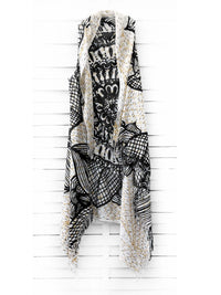FISHNET MANDALA pareo vest