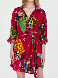 ALEBRIJES boyfriend shirt dress