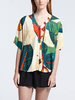FICUS cropped shirt