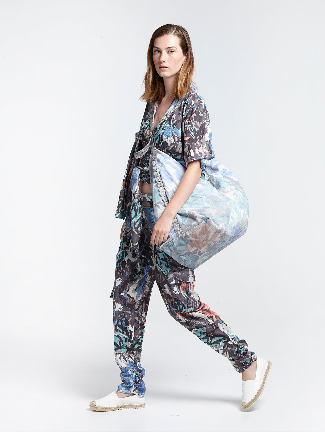 BEACH DAY family bag - KALEIDOSCOPE print