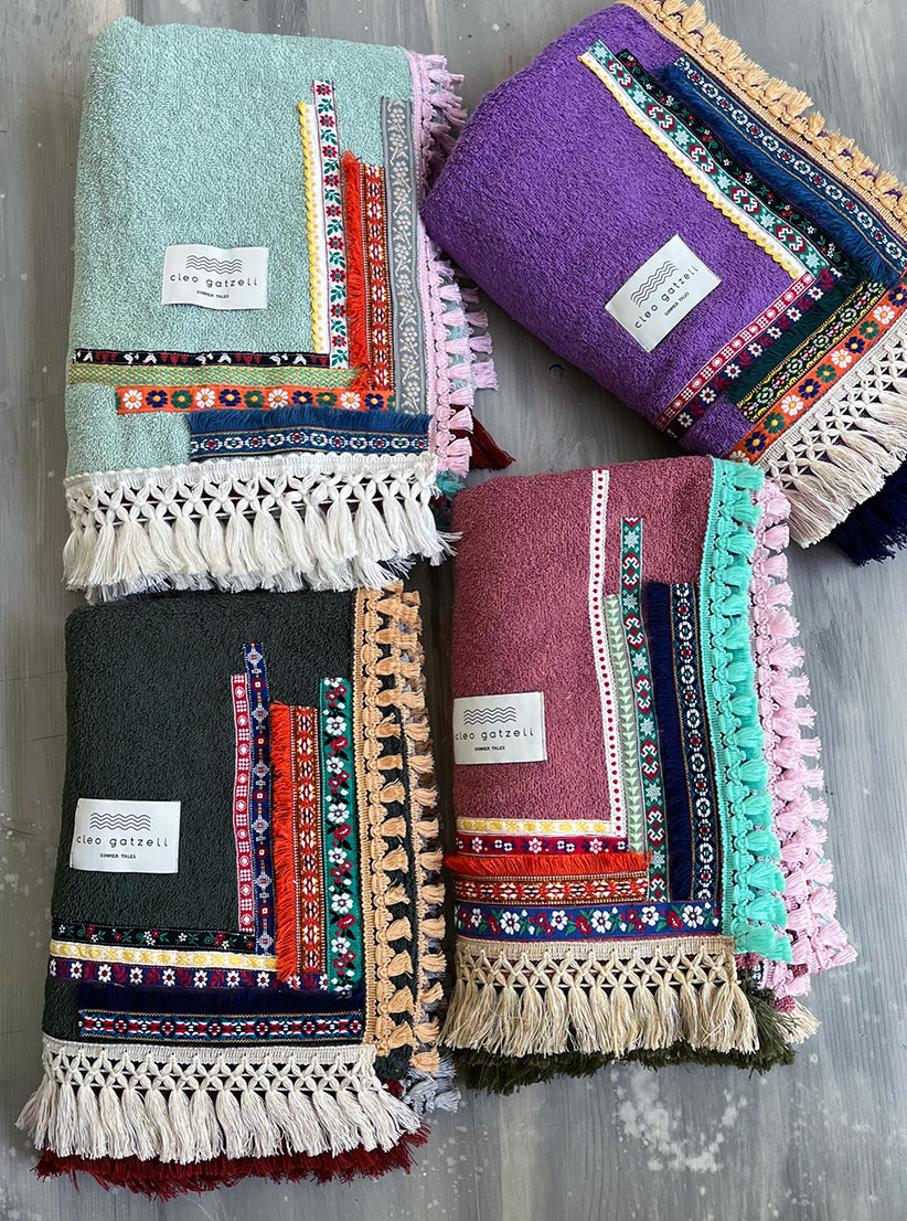 ETHNIC beachtowel - khaki