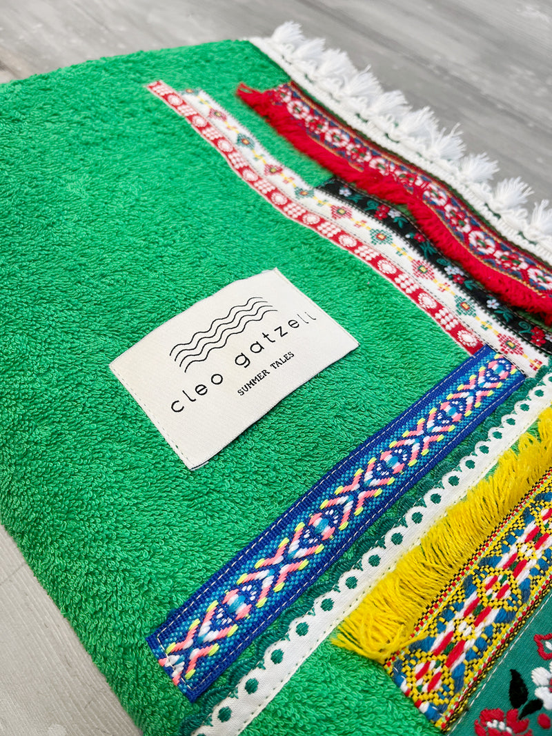 ETHNIC beachtowel - green
