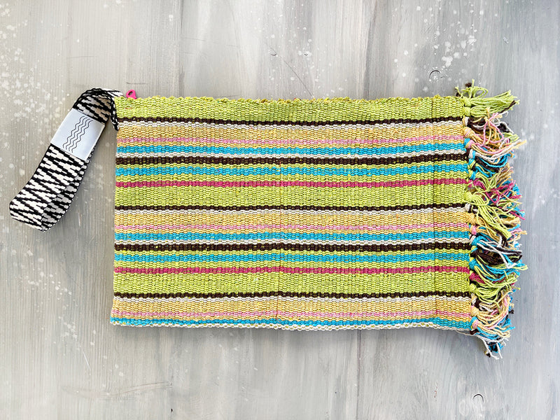 SPLASH - MULTI STRIPES clutch bag