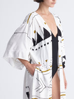 HIGH TIDE maxi kimono with double shoulders