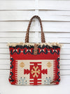 CARAVAN - AZTEC CROSS shoulder bag - red