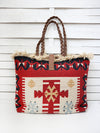 CARAVAN - AZTEC CROSS shoulder bag - red