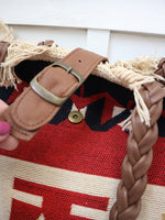 CARAVAN - AZTEC CROSS shoulder bag - red