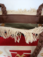 CARAVAN - AZTEC CROSS shoulder bag - red