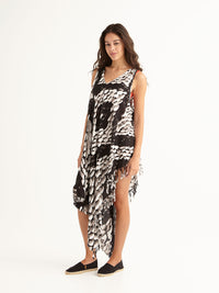 PEBBLES sleeveless pareo dress