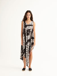 PEBBLES sleeveless pareo dress