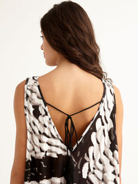 PEBBLES sleeveless pareo dress