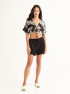 PEBBLES tie front top