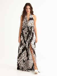 PEBBLES maxi backless dress
