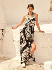 PEBBLES maxi backless dress