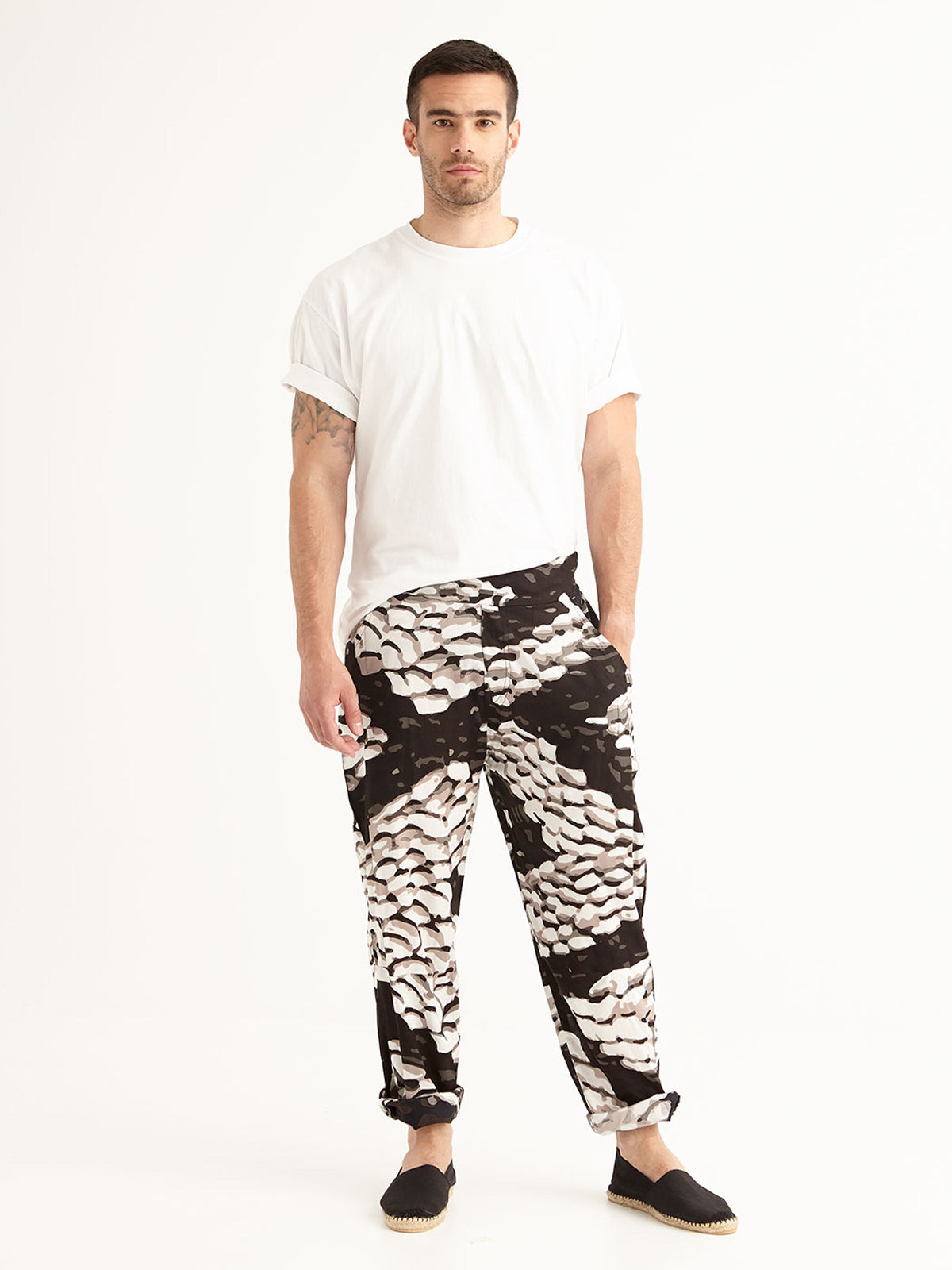 PEBBLES men's loose fit pants