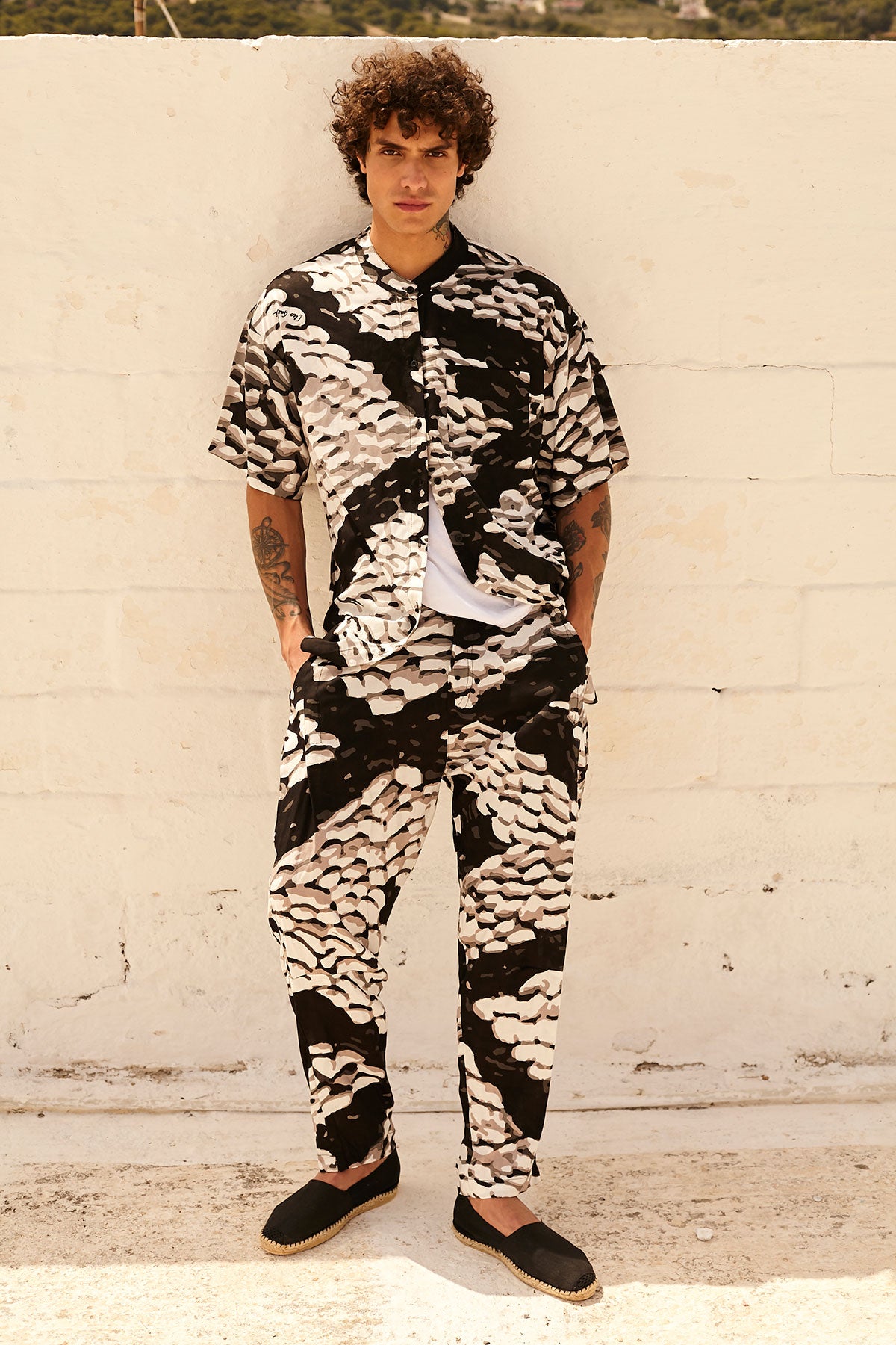 PEBBLES men's loose fit pants