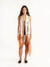 MACRAME PEACH pareo vest