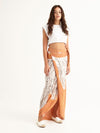 MACRAME PEACH wrap skirt