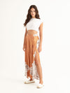 MACRAME PEACH maxi pants