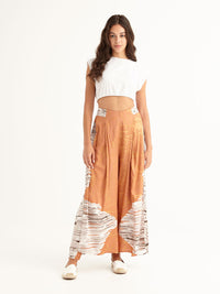 MACRAME PEACH maxi pants
