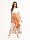 MACRAME PEACH maxi pants