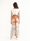 MACRAME PEACH maxi pants