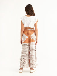 MACRAME PEACH maxi pants