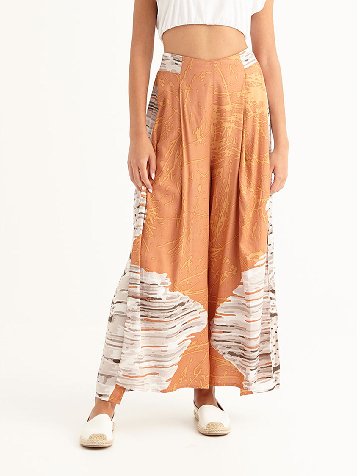 MACRAME PEACH maxi pants