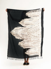 MACRAME BLACK pareo sarong