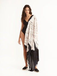 MACRAME BLACK pareo sarong