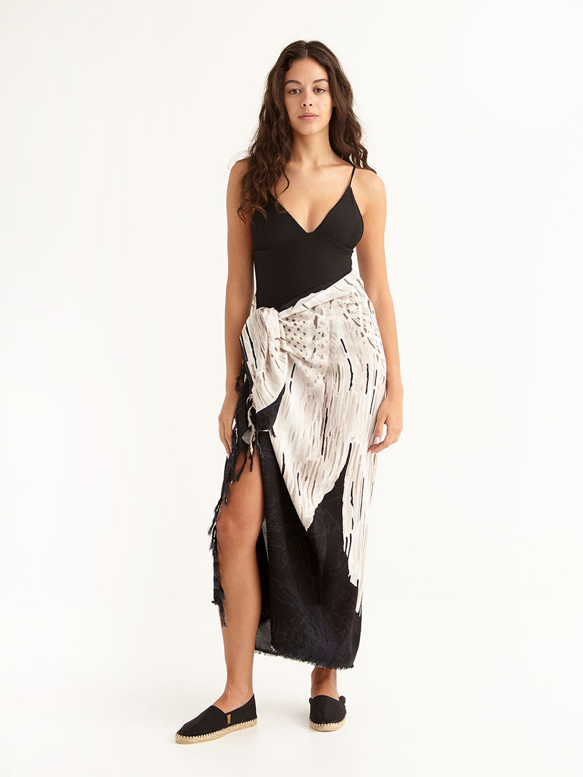 MACRAME BLACK pareo sarong