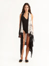 MACRAME BLACK pareo vest