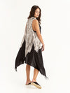 MACRAME BLACK pareo vest