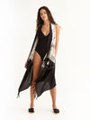 MACRAME BLACK pareo vest