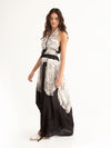 MACRAME BLACK maxi backless dress