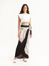 MACRAME BLACK wrap skirt