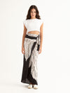 MACRAME BLACK wrap skirt