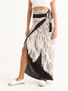 MACRAME BLACK wrap skirt