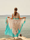 MACRAME TURQUOISE pareo sarong