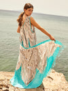 MACRAME TURQUOISE pareo sarong