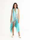MACRAME TURQUOISE pareo vest