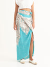 MACRAME TURQUOISE wrap skirt