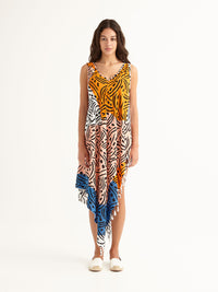 LONG WEEKEND sleeveless pareo dress