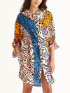 LONG WEEKEND roll-neck shirt dress